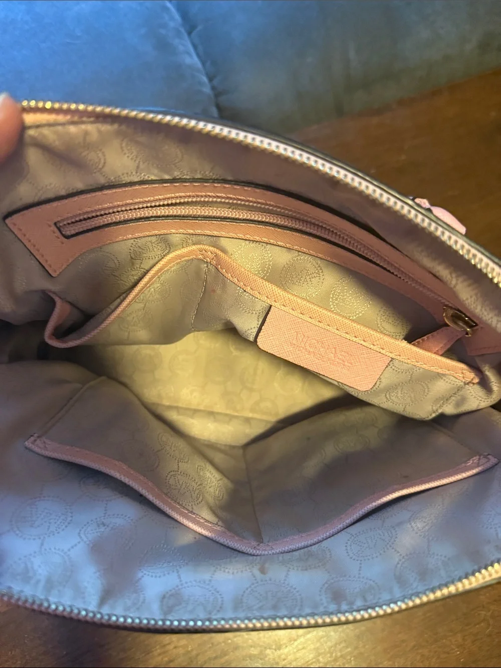 Michael Kors Orange Saffiano Dome Satchel - Gold Hardware